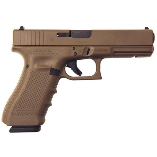 glock 17 gen4 9 mm luger 449in fde handgun 17 round 1503427 1