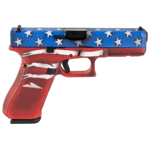 glock 17 gen5 9mm luger 45in red white blue battleworn flag pistol 171 rounds 1792383 1
