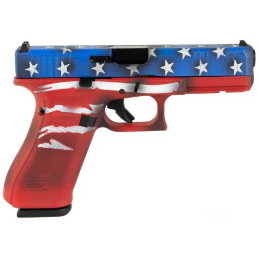 glock 17 gen5 mos 9mm luger 45in red white blue battleworn flag pistol 171 rounds 1792384 1