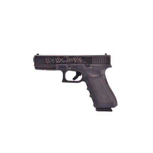 glock 17 we the people 9mm luger 448in burnt bronze battle worn pistol 171 rounds 1789230 1