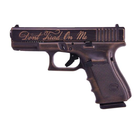 glock 19 dont tread on me 9mm luger 4in burnt bronze battle worn pistol 151 rounds 1789227 1