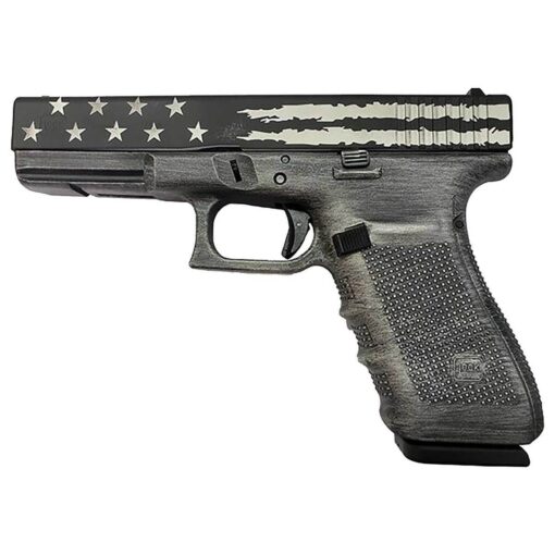 glock 21 gen4 45 auto acp 46in distressed black gray flag cerakote pistol 131 rounds 1823902 1