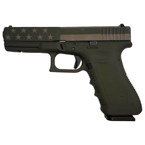 glock 22 gen3 40 sw 449in od greenflat dark earth flag cerakote pistol 151 rounds 1823909 1