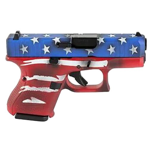glock 26 gen 5 9mm luger 34in red white blue battle worn flag pistol 101 rounds 1792400 1