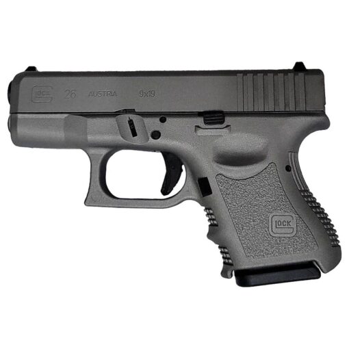 glock 26 gen3 9mm luger 343in titanium cerakote pistol 101 rounds 1823950 1