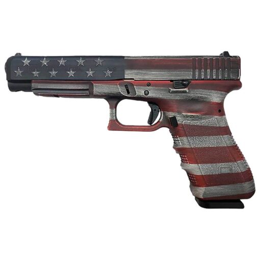 glock 34 gen3 9mm luger 531in usa flag cerakote pistol 171 rounds 1823971 1