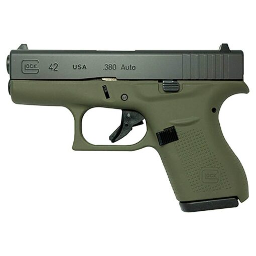 glock 42 380 auto acp 325in blackod green cerakote pistol 61 rounds 1823988 1