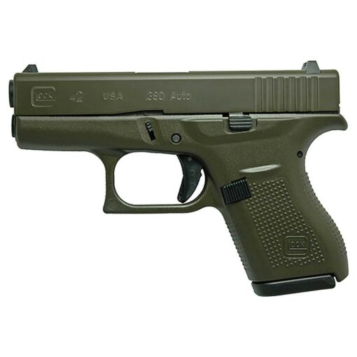 glock 42 380 auto acp 325in od green cerakote pistol 61 rounds 1823987 1