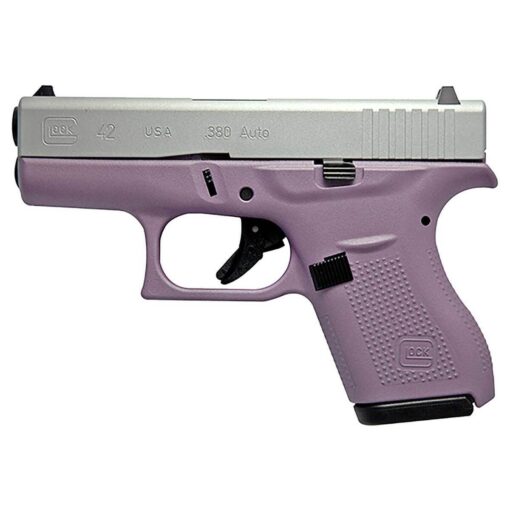 glock 42 380 auto acp 325in silvermetallic purple cerakote pistol 61 rounds 1823986 1