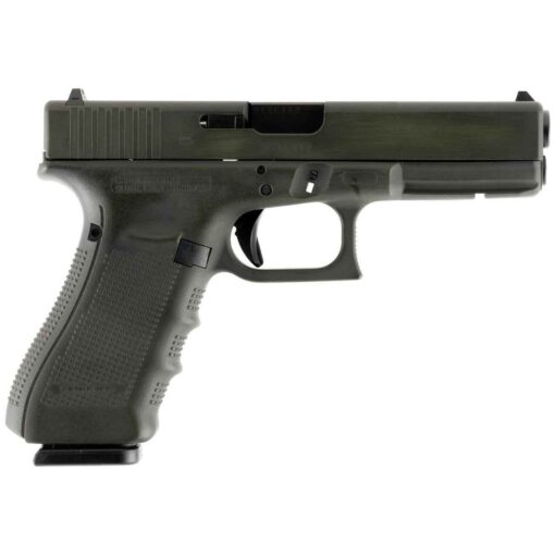 glock g17 gen4 9mm luger 449in od green battleworn cerakote pistol 171 rounds 1506399 1