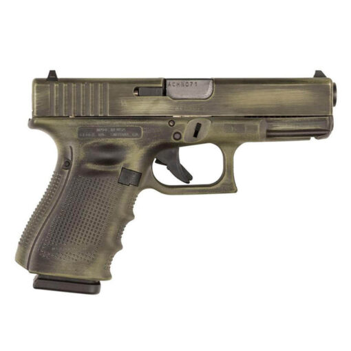glock g17 gen4 9mm luger 449in od green battleworn cerakote pistol 171 rounds 1506424 1