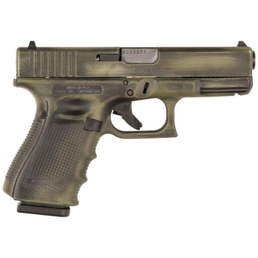 glock g19 9mm luger 402in battleworn cerakote pistol 151 rounds 1506435 1