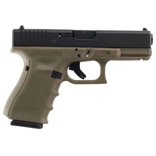 glock g19 gen4 9mm luger 402in od greenblack pistol 151 rounds 1476816 1