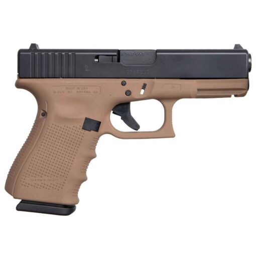 glock g19 gen4 fde 9mm luger 402in elite black pistol 151 rounds 1618507 1
