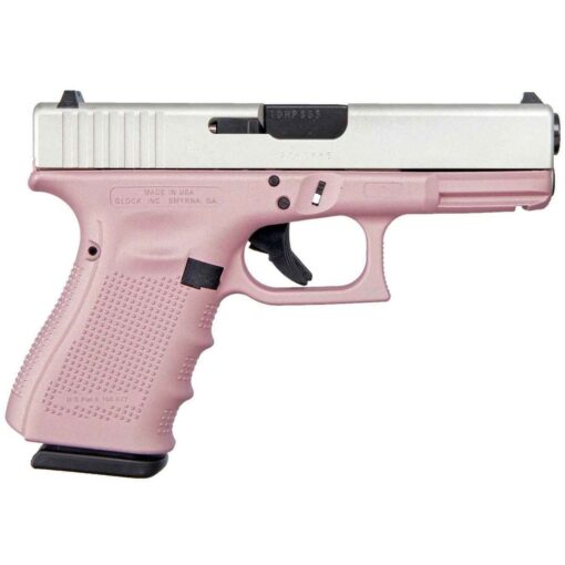 glock g19 gen4 pink 9mm luger 402in shimmering aluminum pistol 151 rounds 1618516 1