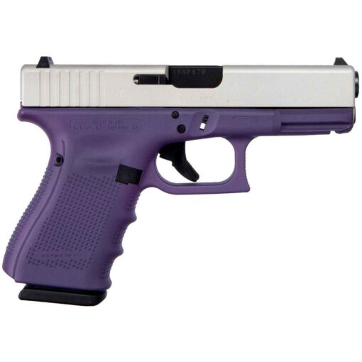 glock g19 gen4 purple 9mm luger 402in shimmering aluminum pistol 151 rounds 1618522 1