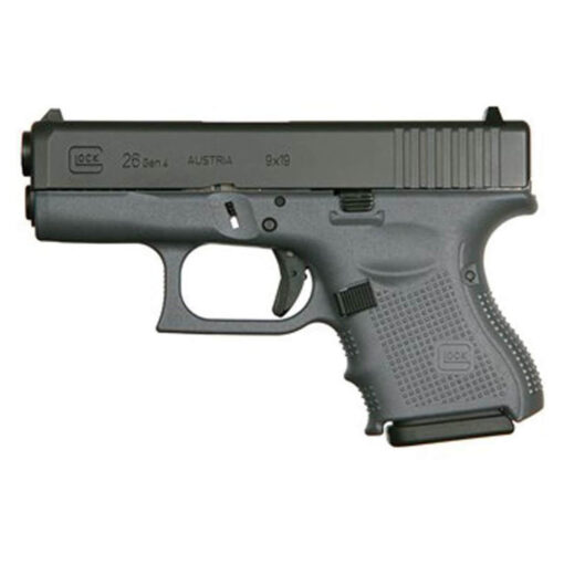 glock g26 gen4 9mm luger 343in grayblack pistol 101 rounds 1503459 1