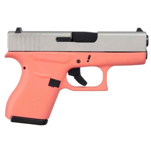 glock g43 coral 9mm luger 339in shimmering aluminum pistol 61 rounds 1618509 1